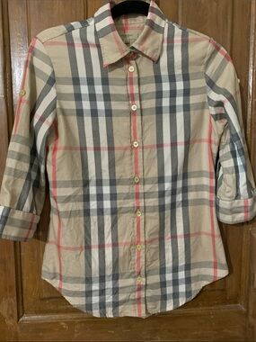 Burberry Short Sleeve Blouse